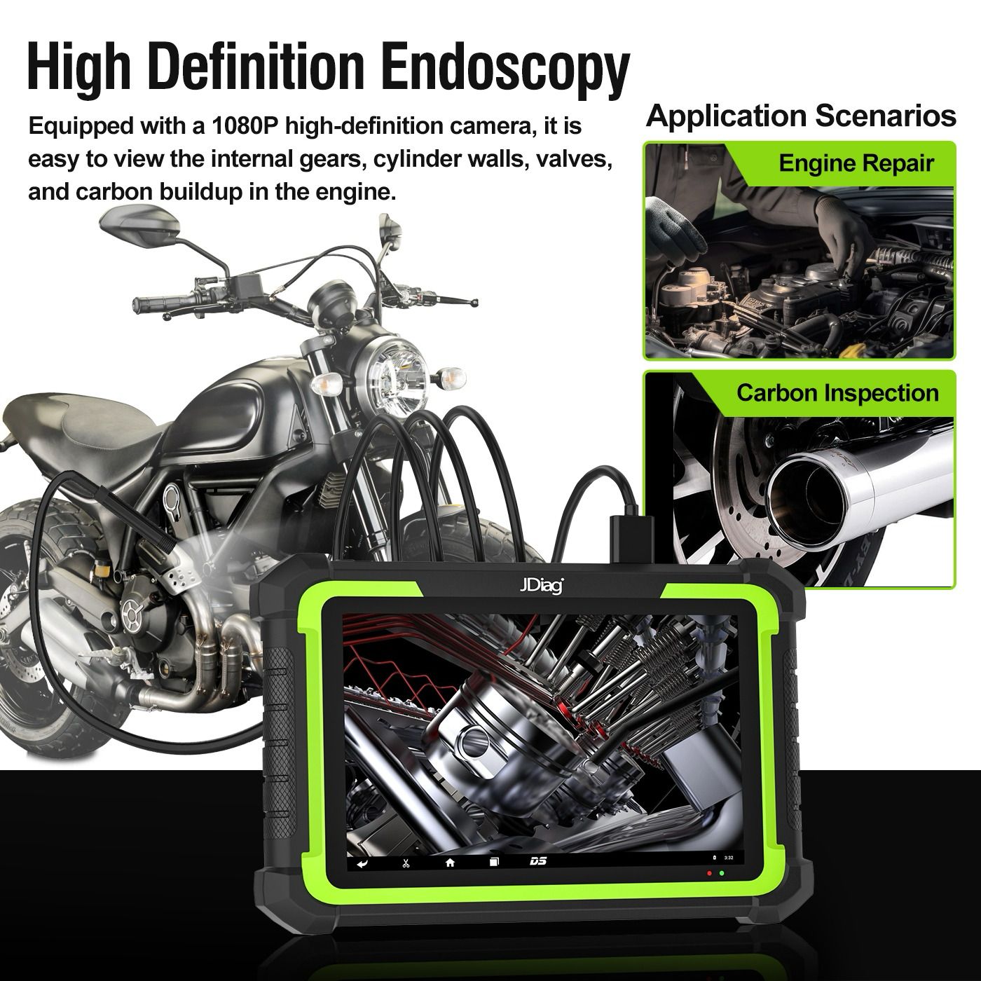 Scanner Moto JDiag Motosys M400 PRO FULL - Image 3