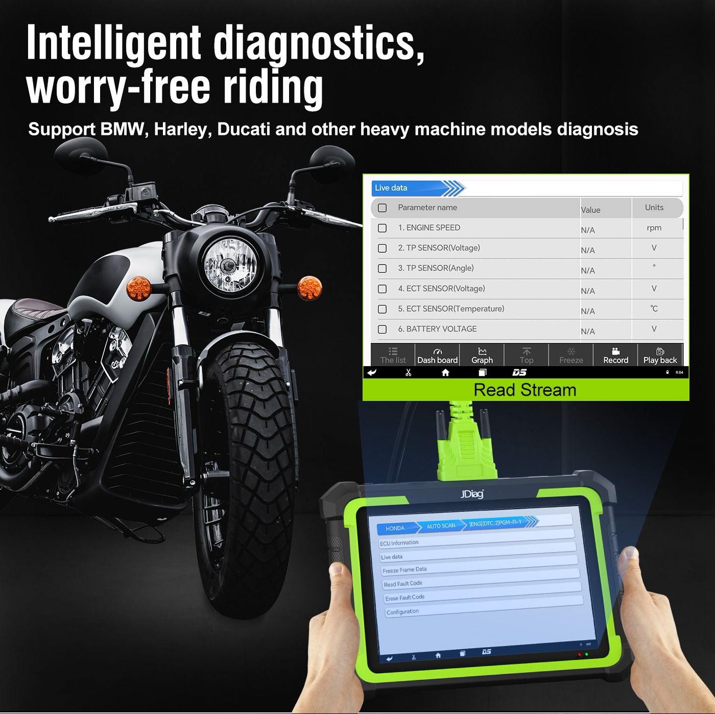 Scanner Moto JDiag Motosys M400 PRO FULL - Image 5