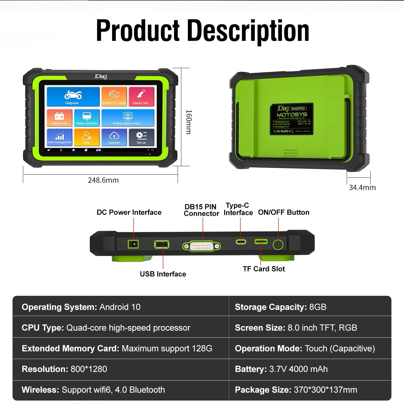 Scanner Moto JDiag Motosys M400 PRO FULL - Image 12