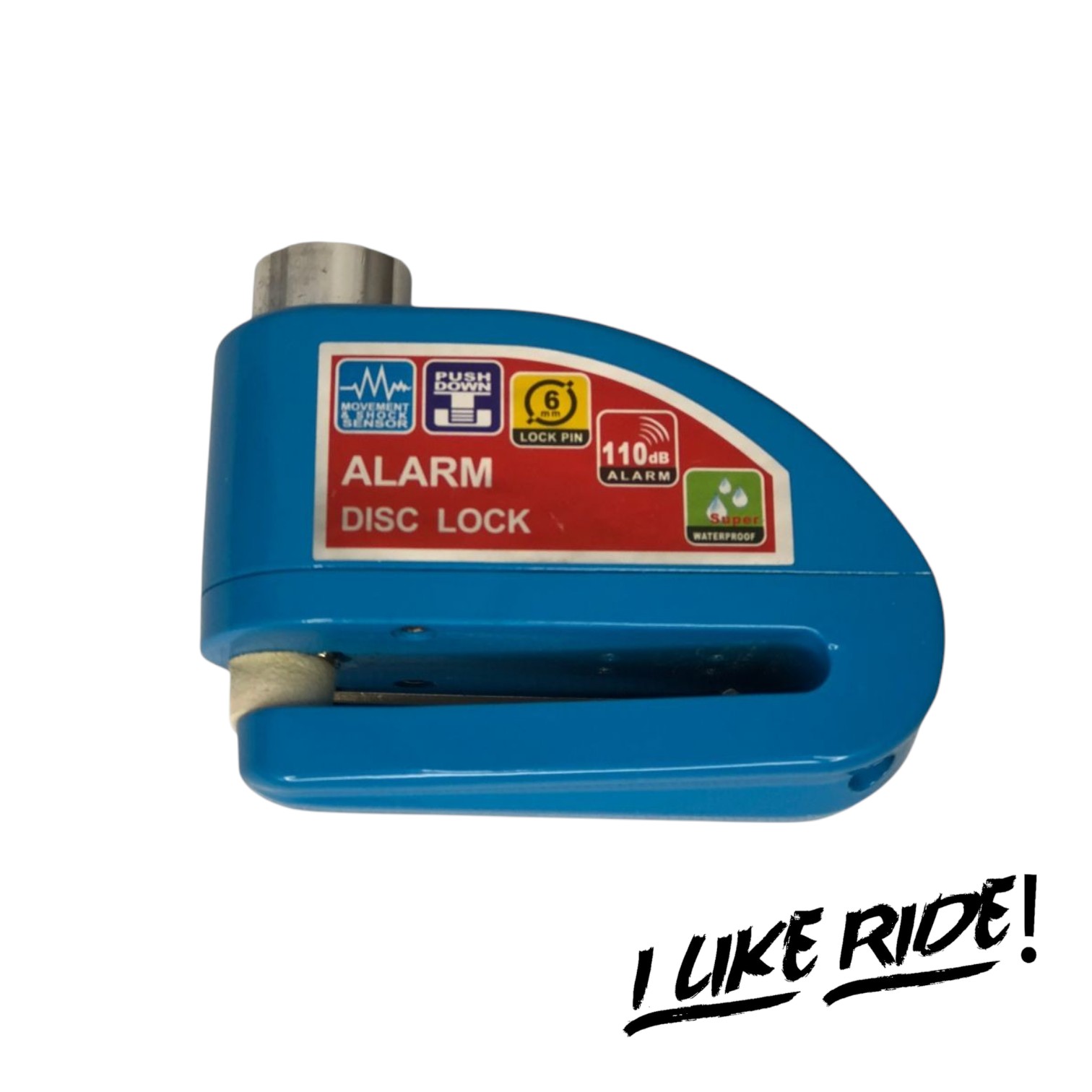 Candado de Disco de Freno con Alarma Azul