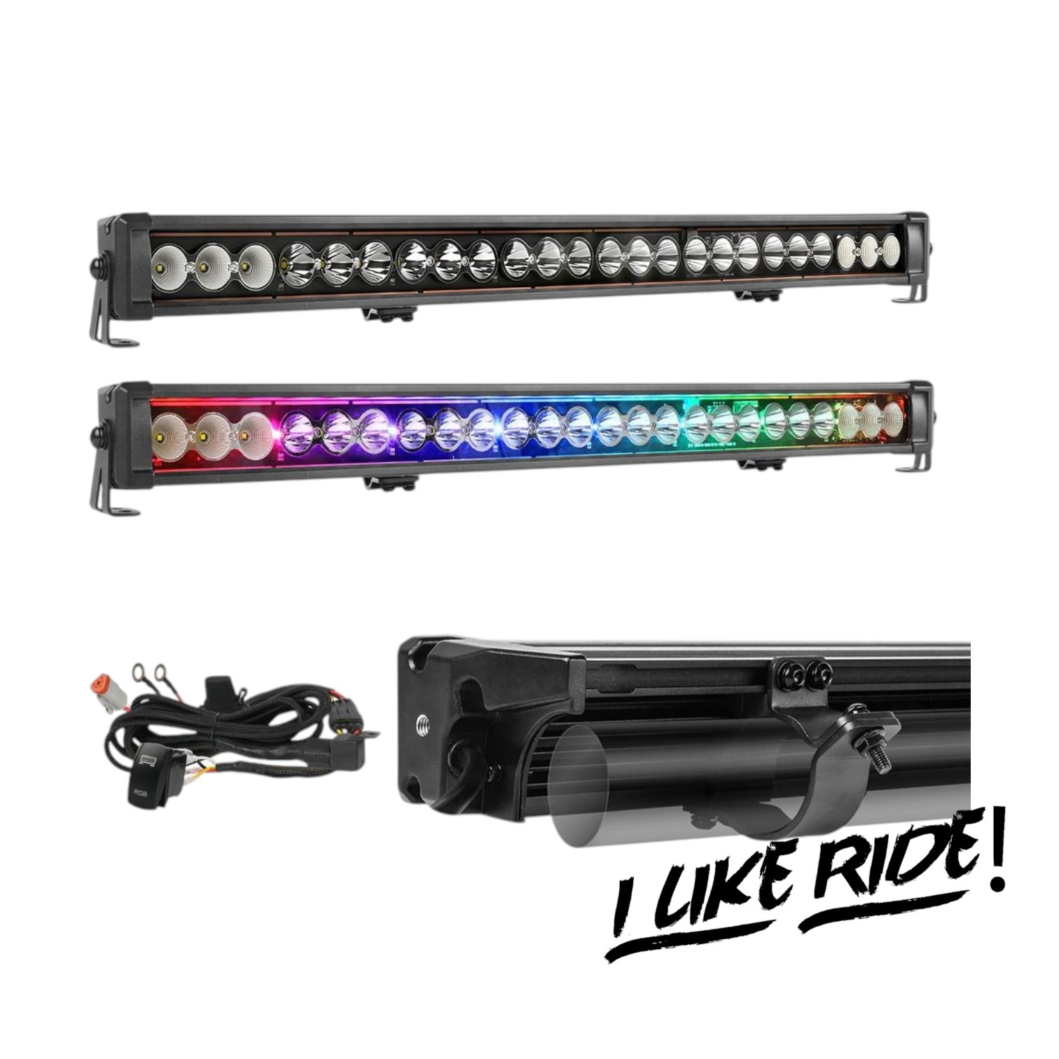 Barra Led RGB 32 Pulgadas Para UTV Cuatrimoto 4x4