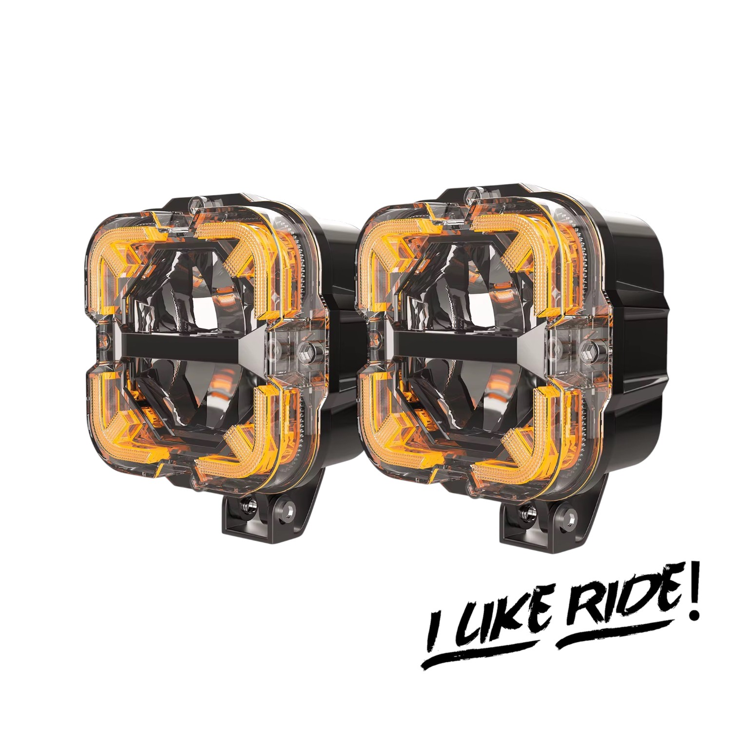 Faros Led cuadrado DLR 65W con Luz Alta y Baja 4.5 pulgadas 6500 lm